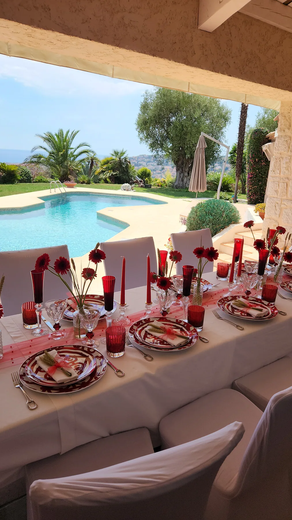 Floral decoration prepared for a celebration